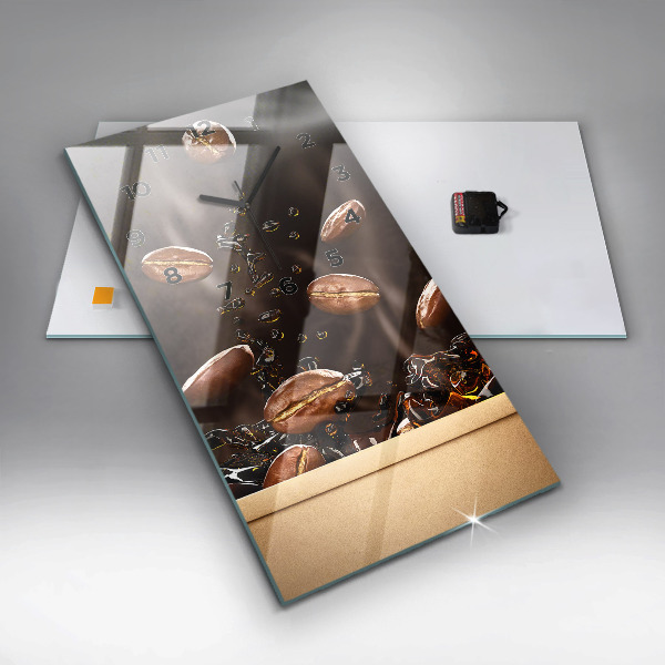 Horloge murale verticale Café chaud