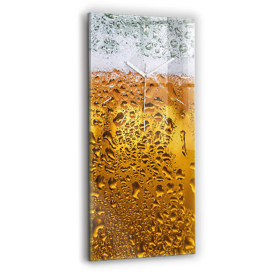 Horloge murale verticale Une chope de bière