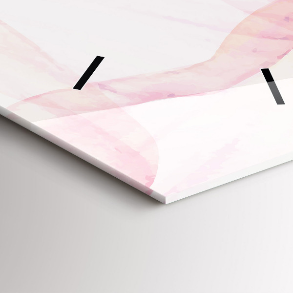 Horloge rectangulaire verticale 'Pétales d''aquarelle'