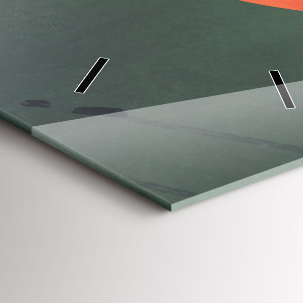 Horloge murale verticale Samouraï dans la forêt