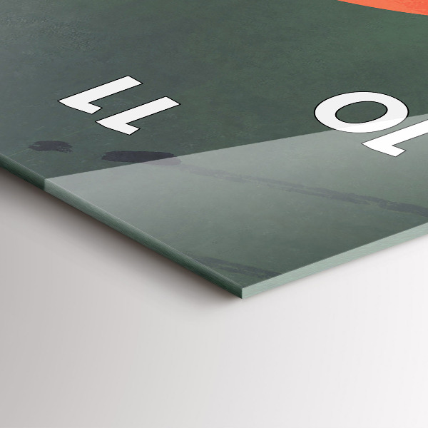 Horloge murale verticale Samouraï dans la forêt