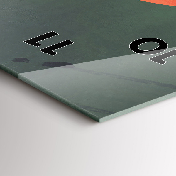 Horloge murale verticale Samouraï dans la forêt