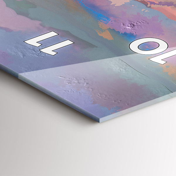 Horloge murale verticale Champ de tournesols