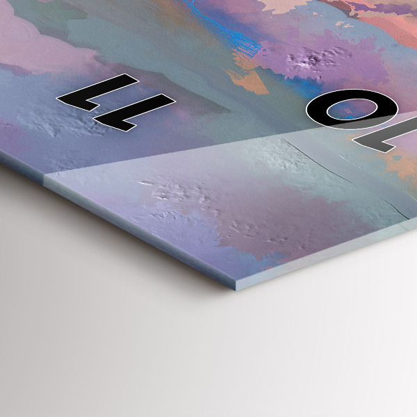 Horloge murale verticale Champ de tournesols