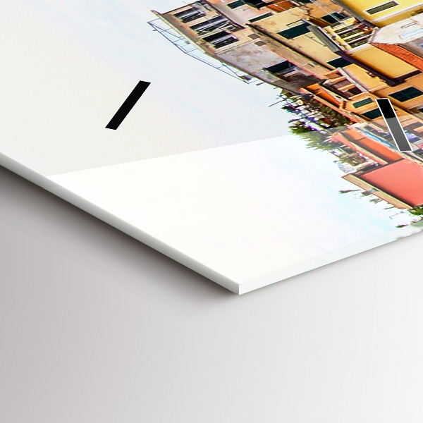 Horloge rectangulaire verticale Côte des Cinque Terre