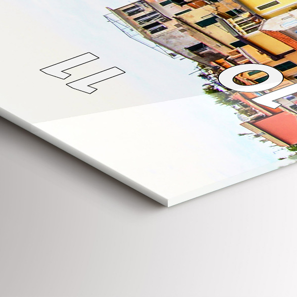 Horloge rectangulaire verticale Côte des Cinque Terre