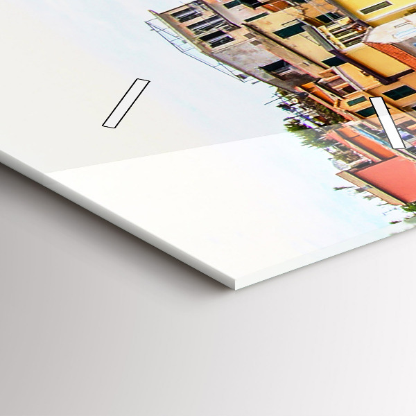 Horloge rectangulaire verticale Côte des Cinque Terre