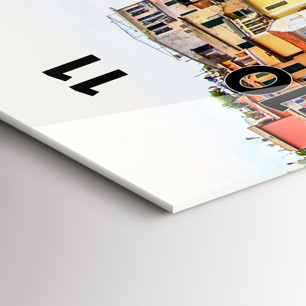 Horloge rectangulaire verticale Côte des Cinque Terre