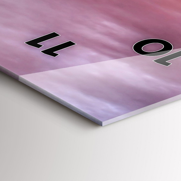 Horloge rectangulaire verticale Vieux moulin à vent à Santorin