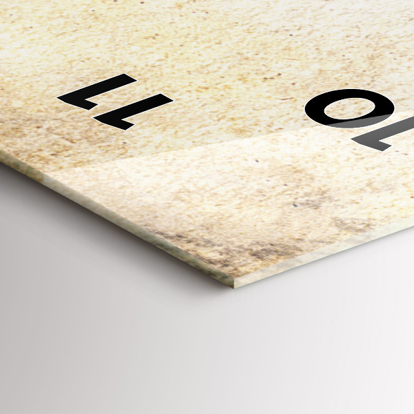 Horloge rectangulaire verticale 'Portrait abstrait d''une femme'