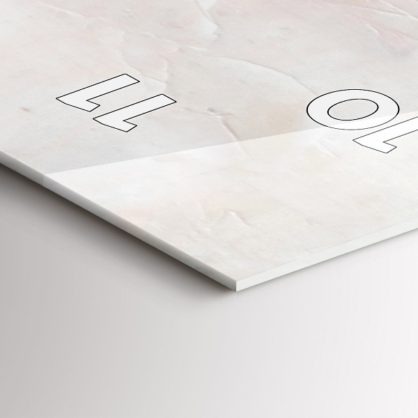 Horloge rectangulaire verticale 'Peinture à l''huile yacht mer'