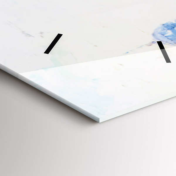 Horloge rectangulaire verticale 'Art à l''huile'