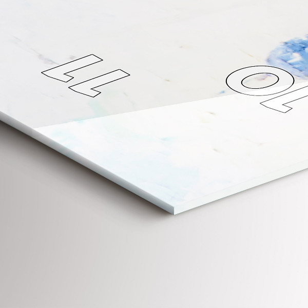 Horloge rectangulaire verticale 'Art à l''huile'