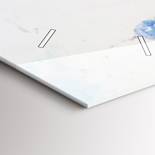 Horloge rectangulaire verticale 'Art à l''huile'