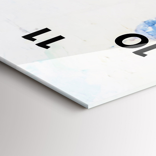 Horloge rectangulaire verticale 'Art à l''huile'