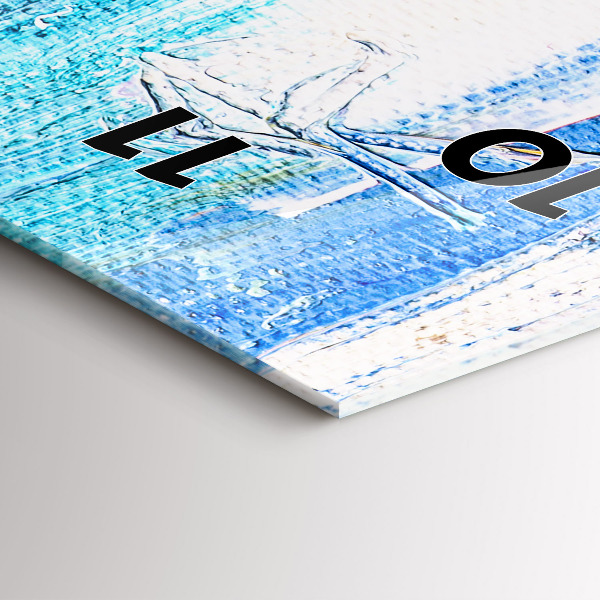 Horloge rectangulaire verticale Couple sous la pluie