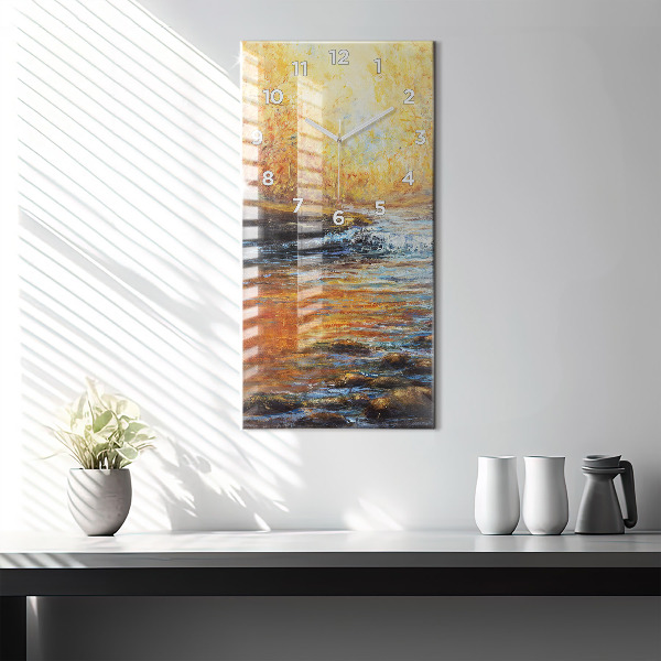 Horloge murale verticale Art artistique