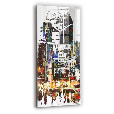 Horloge rectangulaire verticale La ville de New York