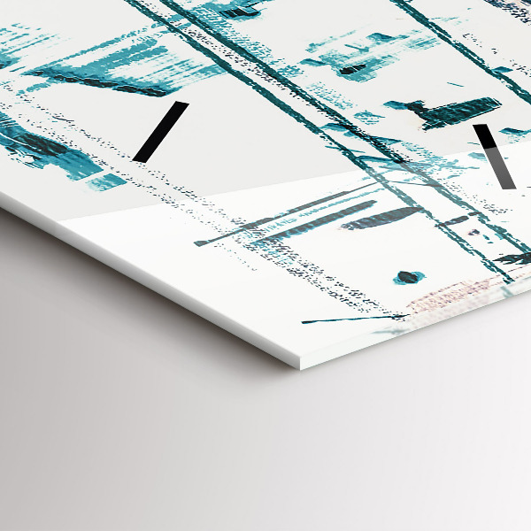 Horloge rectangulaire verticale Art de rue