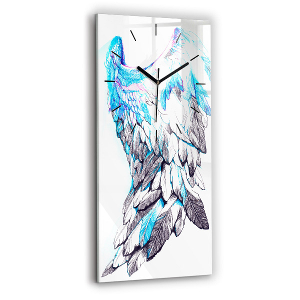 Horloge rectangulaire verticale 'Imitation d''ailes d''oiseaux'