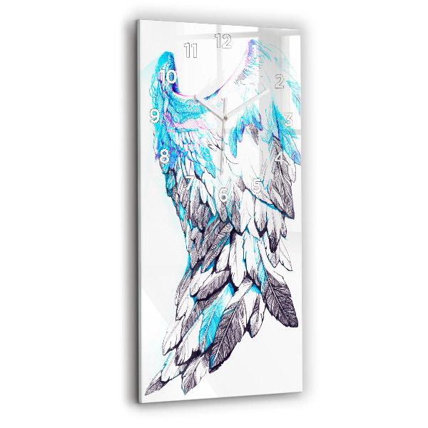 Horloge rectangulaire verticale 'Imitation d''ailes d''oiseaux'