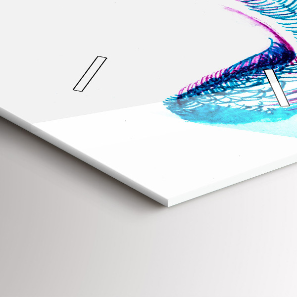 Horloge rectangulaire verticale 'Imitation d''ailes d''oiseaux'