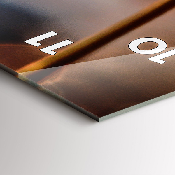 Horloge rectangulaire verticale Pissenlit avec rosée