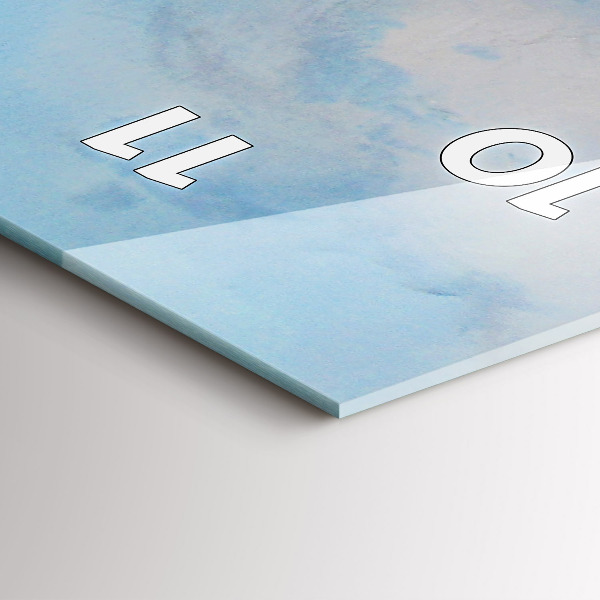 Horloge rectangulaire verticale 'Un bateau sur l''eau'