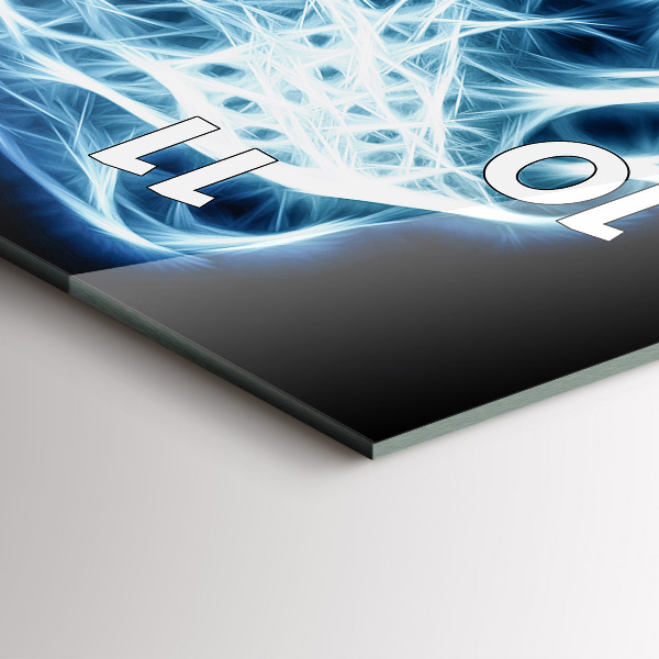 Horloge rectangulaire verticale Lion sauvage