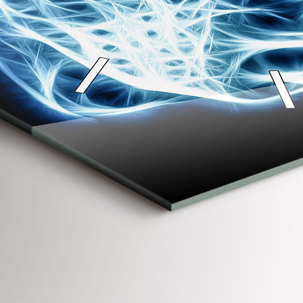 Horloge rectangulaire verticale Lion sauvage