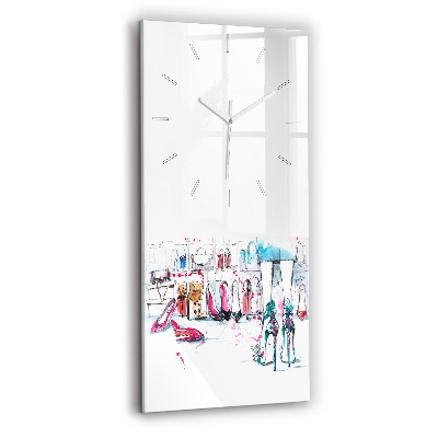 Horloge rectangulaire verticale 'L''élément de la féminité'