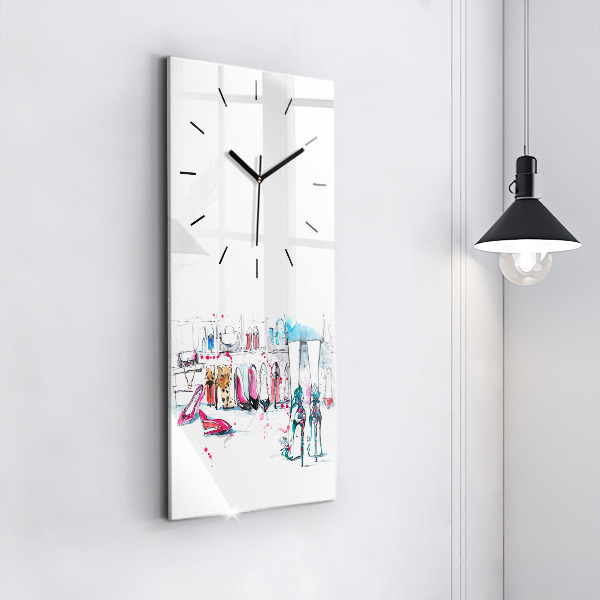 Horloge rectangulaire verticale 'L''élément de la féminité'