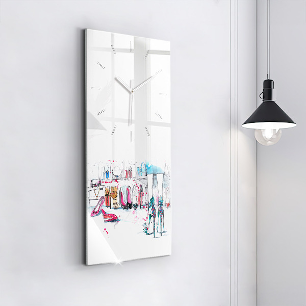 Horloge rectangulaire verticale 'L''élément de la féminité'