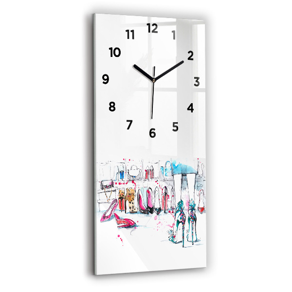 Horloge rectangulaire verticale 'L''élément de la féminité'