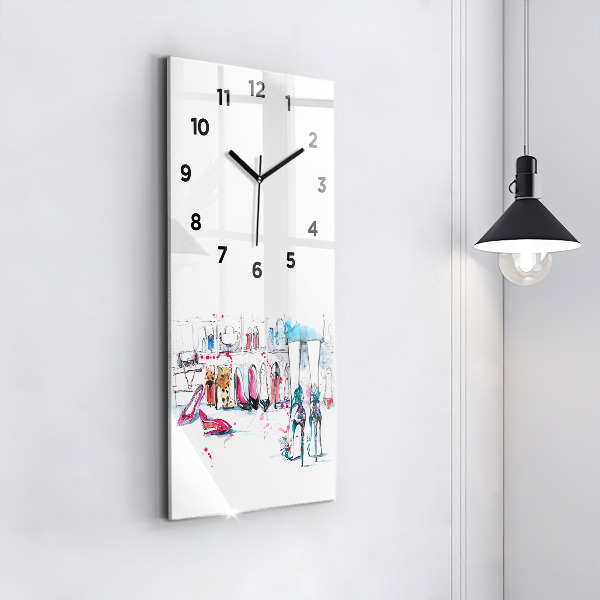Horloge rectangulaire verticale 'L''élément de la féminité'