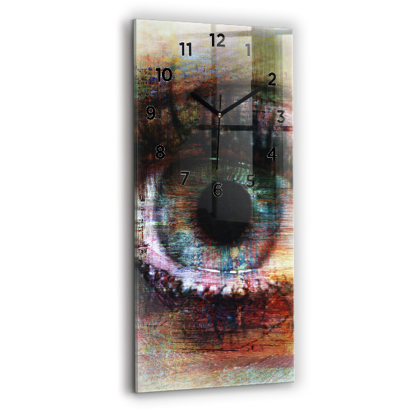 Horloge rectangulaire verticale Street Art Eye