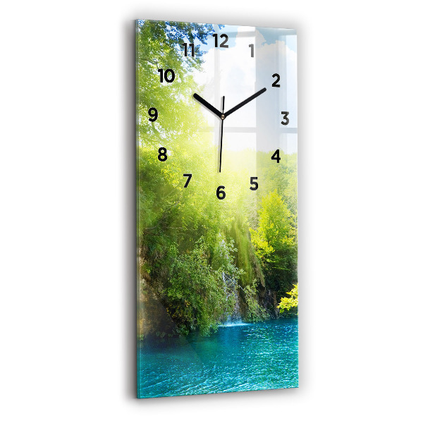 Horloge rectangulaire verticale Paysage de la lagune