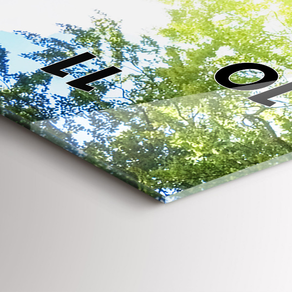 Horloge rectangulaire verticale Paysage de la lagune