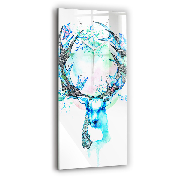 Horloge rectangulaire verticale Illustration de cerf