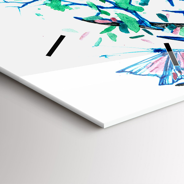 Horloge rectangulaire verticale Illustration de cerf