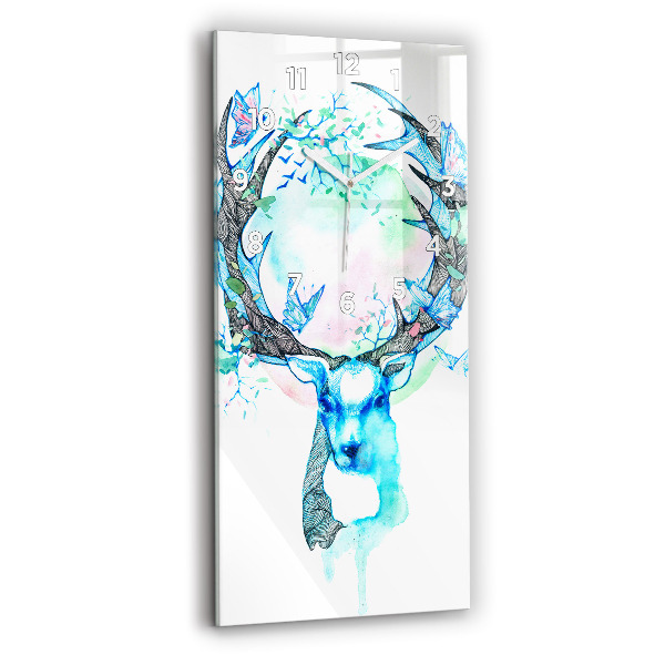 Horloge rectangulaire verticale Illustration de cerf