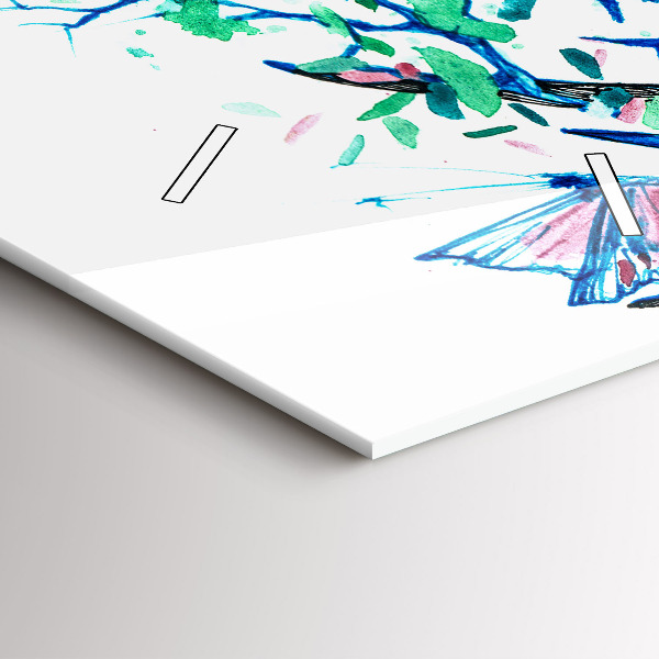 Horloge rectangulaire verticale Illustration de cerf