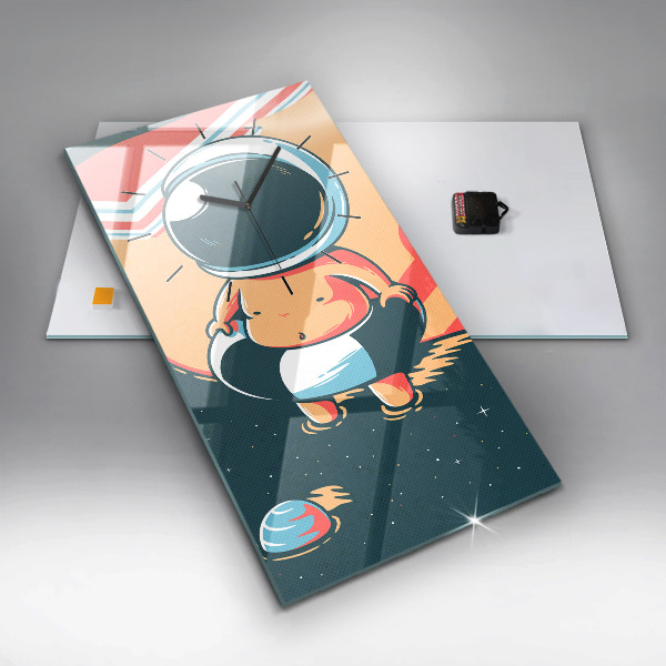 Horloge rectangulaire verticale 'L''imagination des enfants'