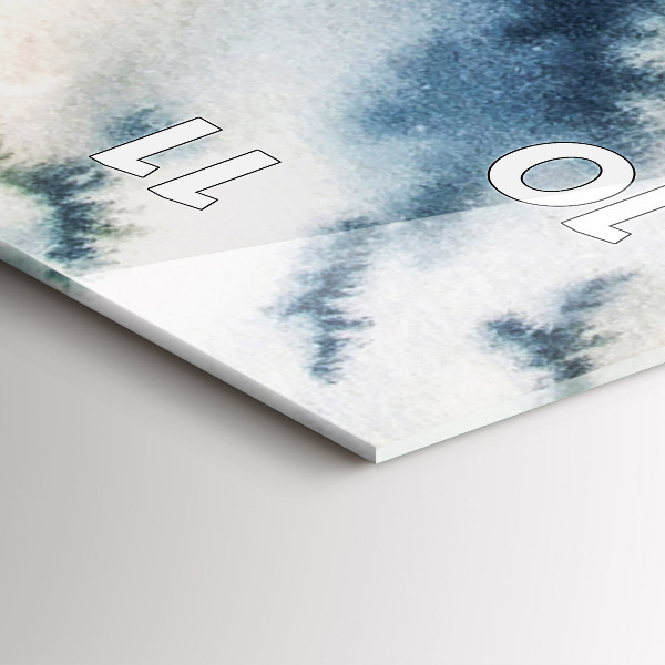 Horloge rectangulaire verticale 'Lac d''hiver de Łódka'