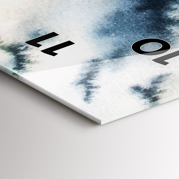 Horloge rectangulaire verticale 'Lac d''hiver de Łódka'