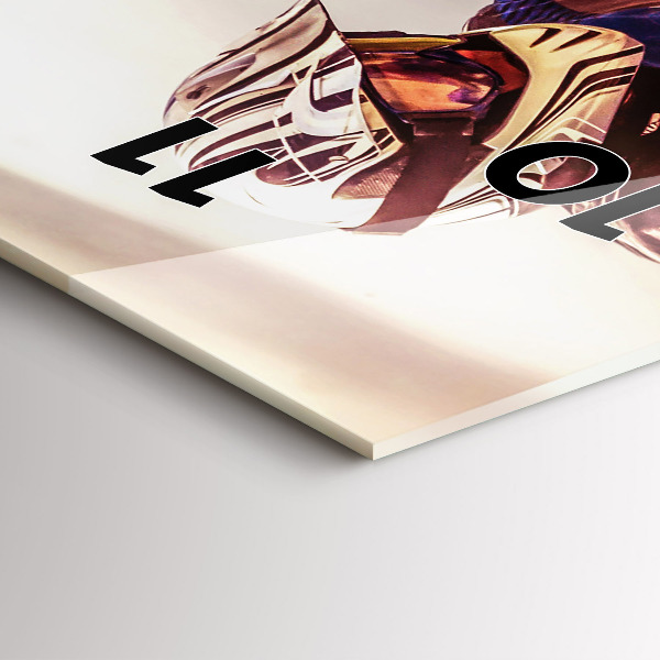 Horloge rectangulaire verticale Motocross Enduro