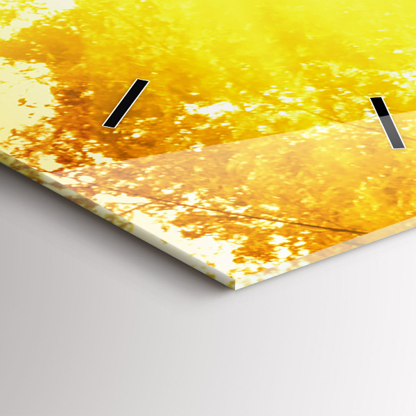 Horloge rectangulaire verticale Nature paisible