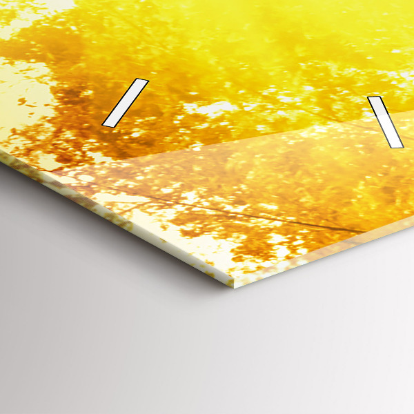 Horloge rectangulaire verticale Nature paisible