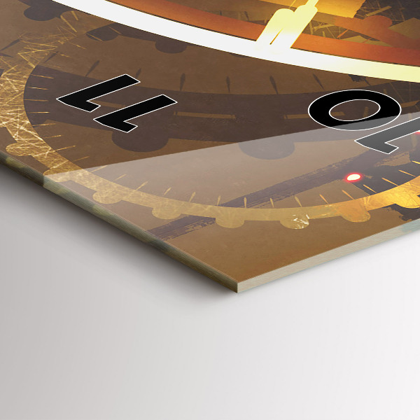 Horloge rectangulaire verticale Temps – Mécanisme