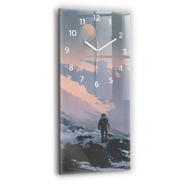 Horloge rectangulaire verticale Astronautes de la Voie lactée